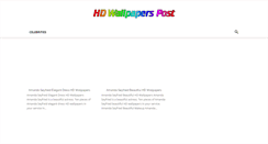 Desktop Screenshot of hdwallpaperspost.com